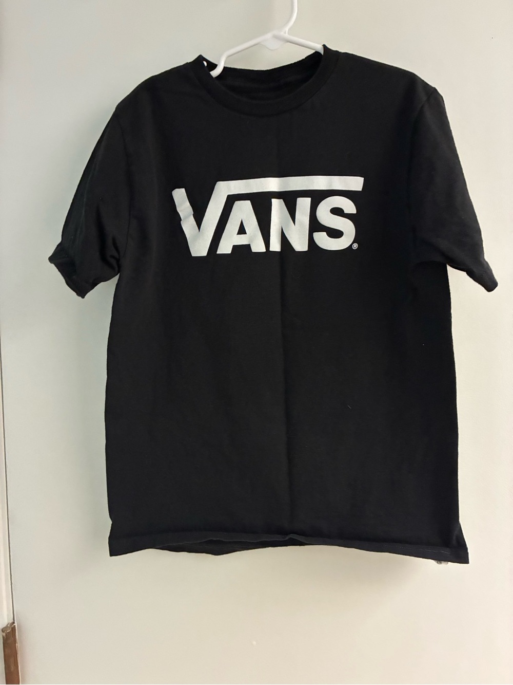 Vans Black Logo Short Sleeve Tee - Kids